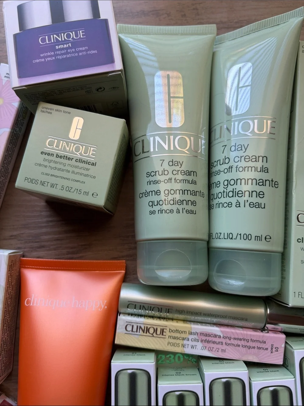 New Clinique Closet Clear Out skincare and makeup assortment